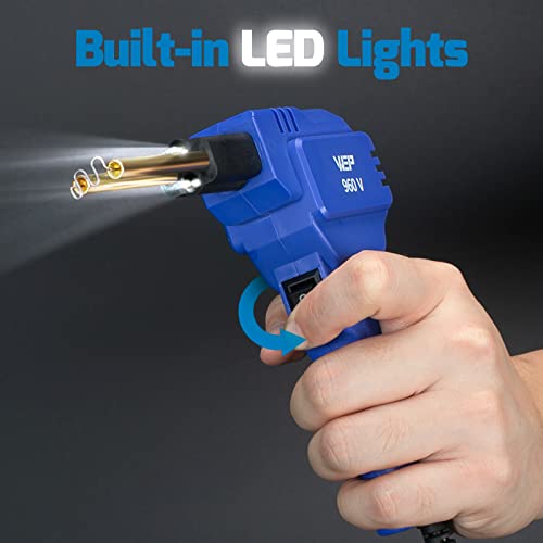 WEP 960-V Plastic Welder Kit 110V with LED Lights with 200 Hot Staples and Pliers for Car Bumper Plastic Welding, Plastic Gas Tank Repair, a Great Automotive Tools for Mechanics - Image 4