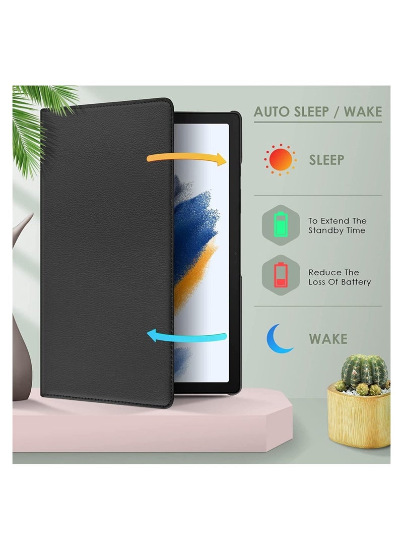ELTRAZONE Case Compatible with Galaxy Tab A8 10.5" Case (SM-X200/X205/X207), Galaxy Tab A8 Case 10.5 inch,Auto Sleep/Wake 360° Rotating Stand Folio Leather Case for Tab A8 2022 - Image 5