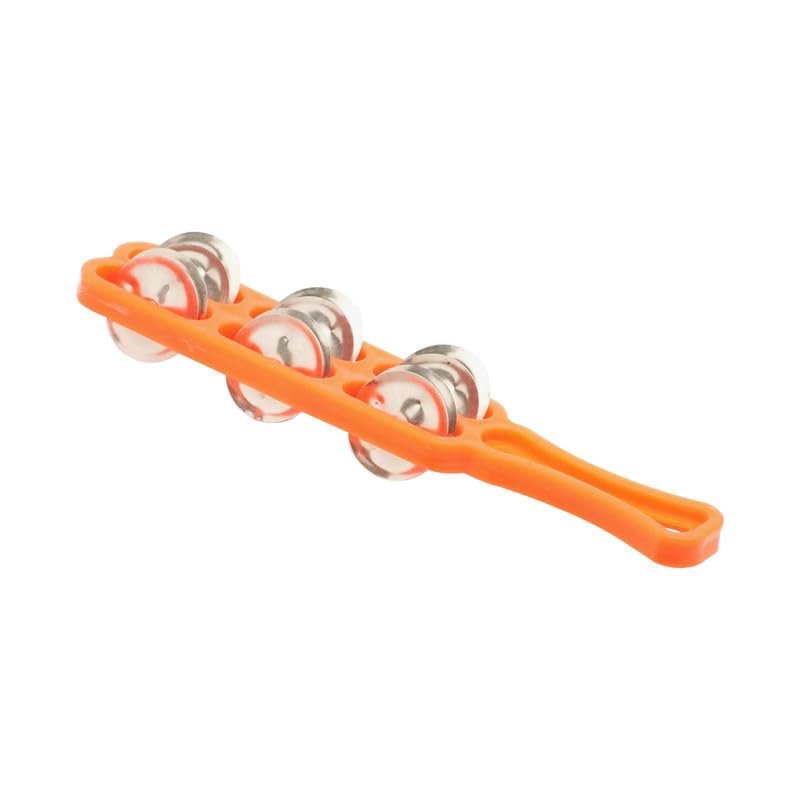 Plastic Majira Two Line Music Instrument for kirtan, Bhajan, Mandir aarti (Mustard | Pack of 1)