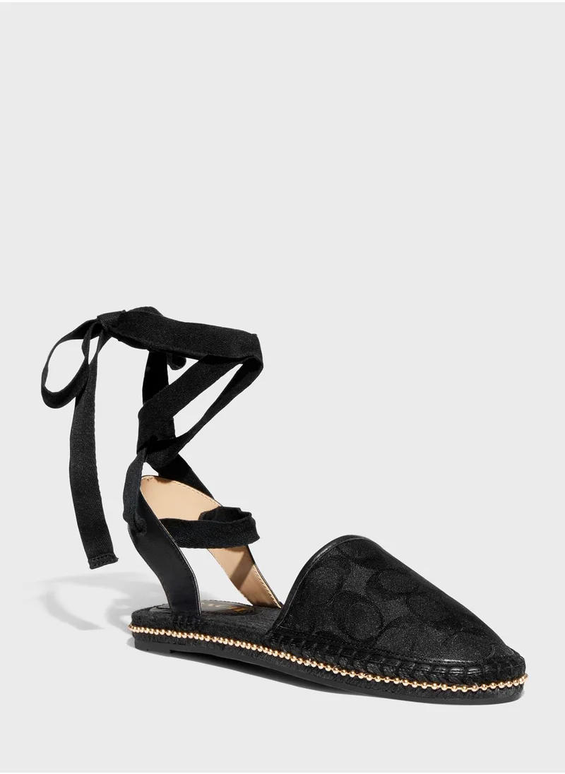 COACH Corrine Signature Recycled Flat Sandals