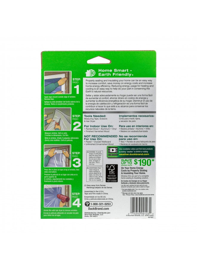Duck 286218 Extra Large Patio Door Shrink Film Window insulation kit, 1, Crystal Clear - Image 2