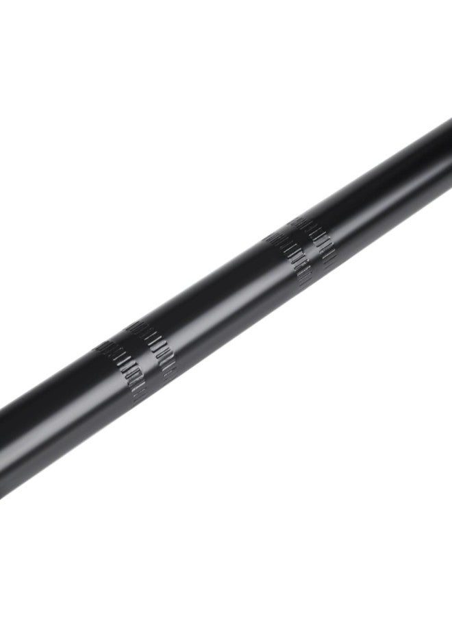 klarako Aluminum 22MM Motorcycle Retro Flat Handlebar Straight Handle Bar Black Silver(Black)  - Image 1