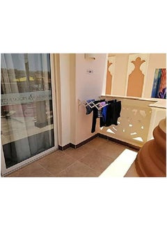 Foldable clothes rack, suitable for small spaces 80 cm, white Metal - pzsku/Z8F109E27A5A67C08E0CDZ/45/_/1704976125/41156491-84be-46b7-a7c6-70ba7b224850