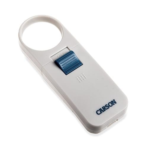 Carson Ultra OPTIX SV-2LP-LED Pocket Lighted Magnifier, SV-70 - Image 1