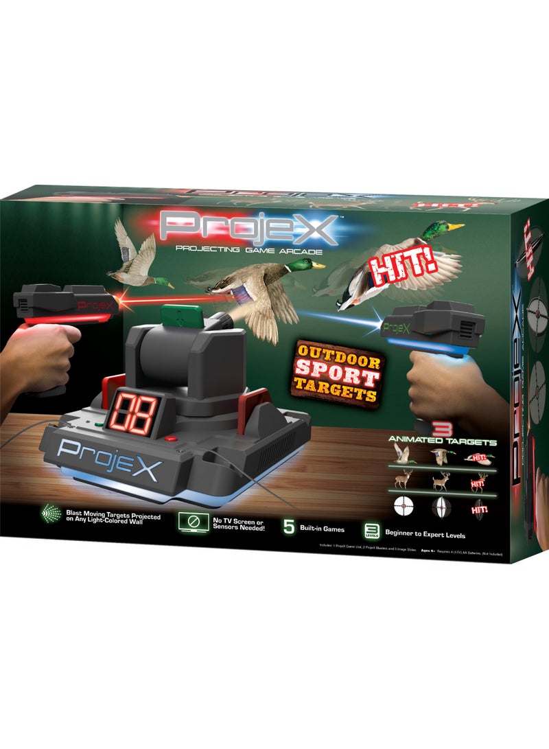 Laser X LaserX Projex Projection Outdoor Sport Targets, Battery Operated Ages 6+ | Arcade-Style Shooting | No TV screens or Sensors Required! | Laser Blaster | Action Game | Interactive Game | Reflex Game | Laser Gaming | Multi Player Game | Gift For Kids and Adults - Image 1