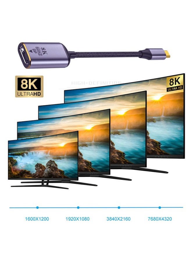 NFHK USB4 USB-C Type-C Source to Displayport DP Female Cable Display 8K 60HZ UHD 4K Monitor Displays - Image 5