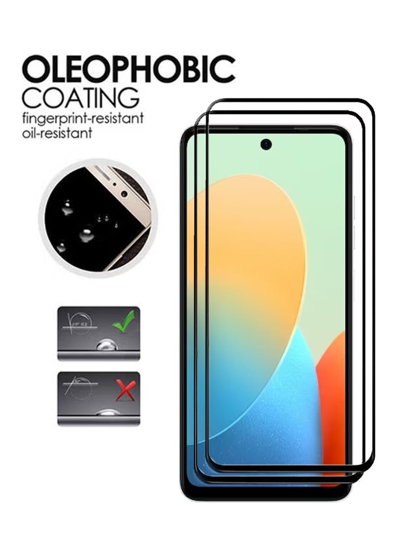 2 Pack Tecno Spark Go 2 Screen Protector | Tempered Glass Compatible with Tecno Spark Go 2| Screen Protector Full HD Quality Tempered Glass Anti-Scratch Edge to Edge Coverage with Easy Installation Kit - Black  - Image 4
