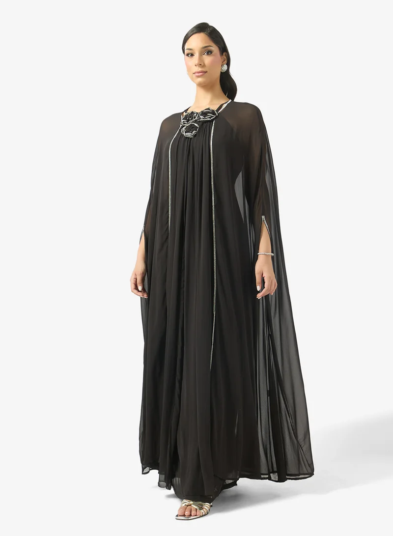 Golden Apple Floral Knitted Kaftan