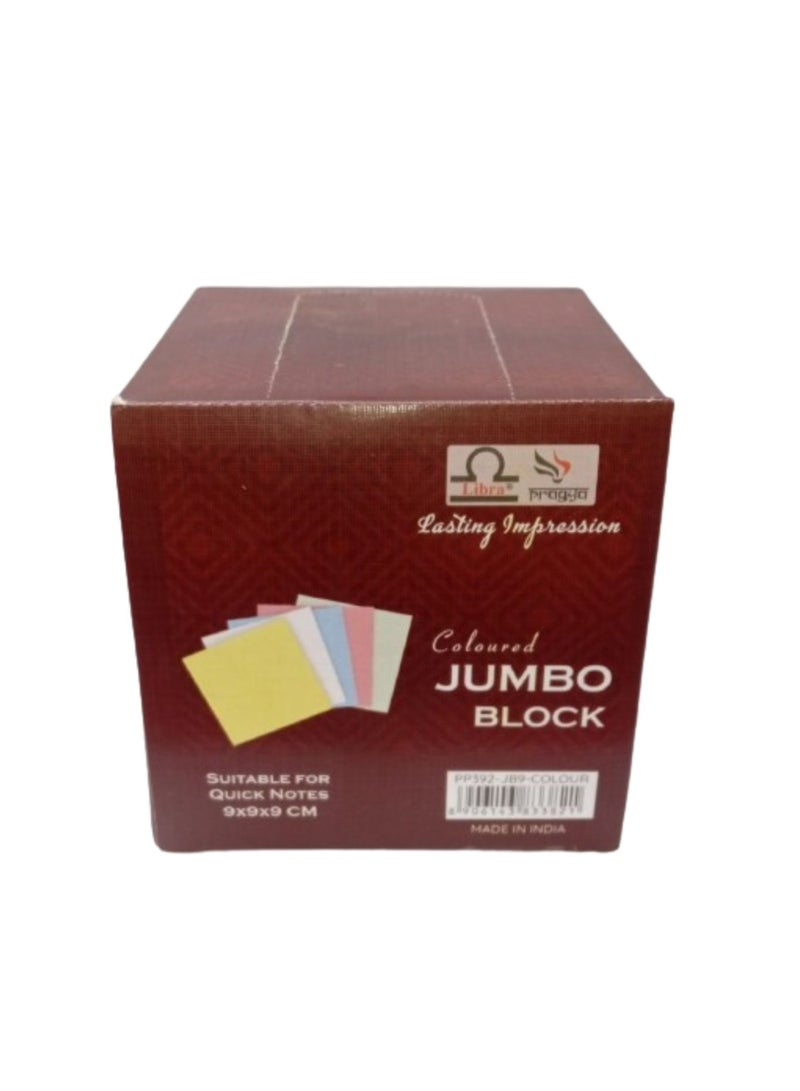 Libra Colored Jumbo Block 9x9x9 cm - Image 1