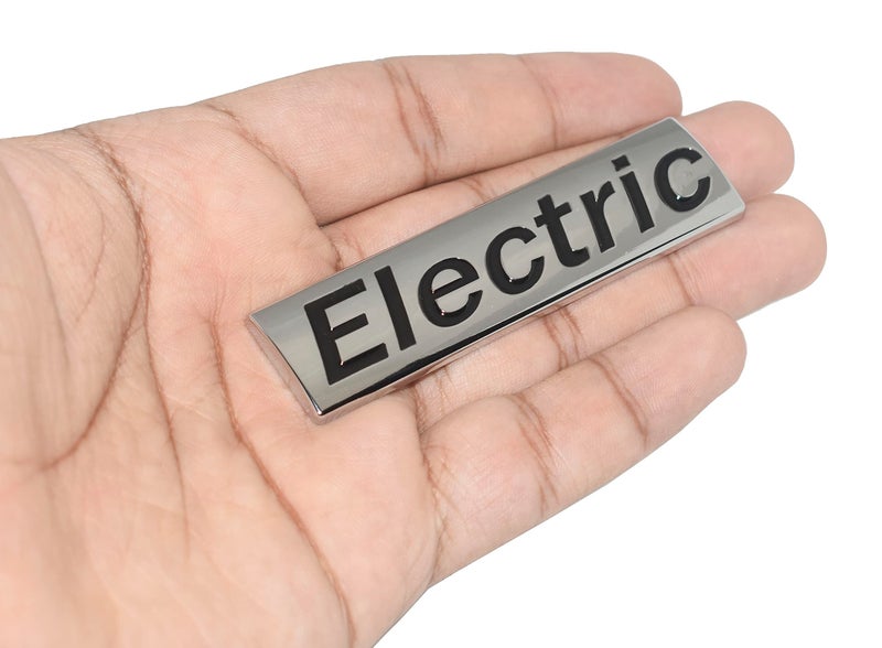 Incognito Electric Sticker for Car Fuel Tank, Metal (Silver) - Image 1