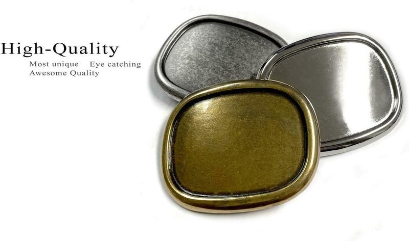 Belts.com Replacement Belt Buckle Vintage Blank Plain Belt Buckle Fits 1-1/2"(38mm) Belt Strap-Multi-Style Options - Image 4
