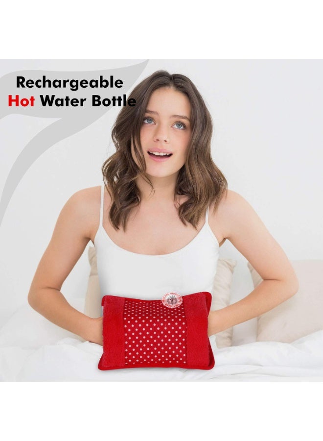 لايف إن بيور كيس الماء الساخن الكهربائي باللون الأحمر - Image 2