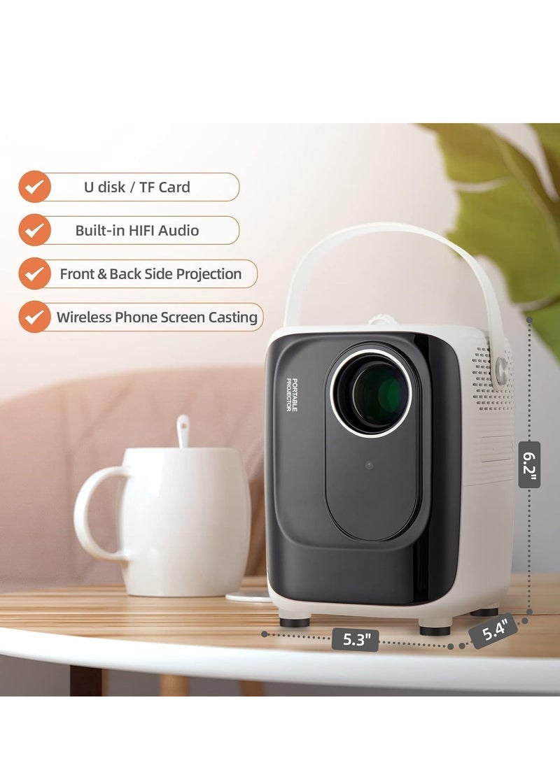 ELTRAZONE Mini Projector S10: 1080P HD, 8000 Lumens Brightness, 5G WiFi, and Bluetooth for Easy Streaming - Image 3