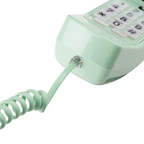 iSoHo Phones: Phone Cord for Landline Phone – Tangle-Free, Handset Curly Telephones Land Line Cord – Easy to Use + Excellent Sound Quality –Telephone Cord for Home or Office (25ft) Earth Day Green - Image 3
