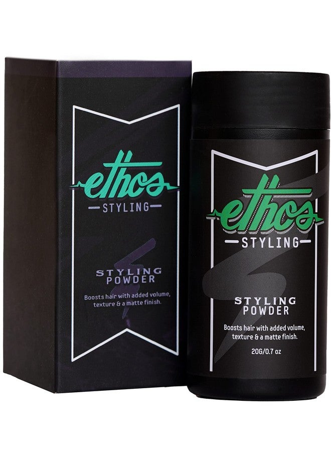 Ethos Styling Texture Powder - Texturizing & Mattifying Hair Powder for Men - Grooming, Volumizing & Hair Styling Products for Extra Volume, Control & Strong All-Day Grip - Matte, Wavy Finish - 20g - Image 1