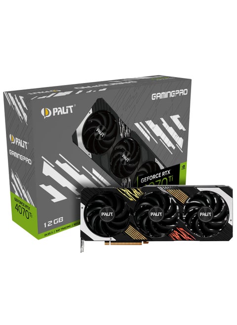 NVIDIA GeForce RTX™ 4070 Ti GamingPro, 12GB GDDR6X Graphics Card, 7680 Cores, 2610 MHz Boost Clock Speed, 192 Bit Memory, PCI Express Gen4, 1xHDMI 2.1, NED407T019K9-1043A