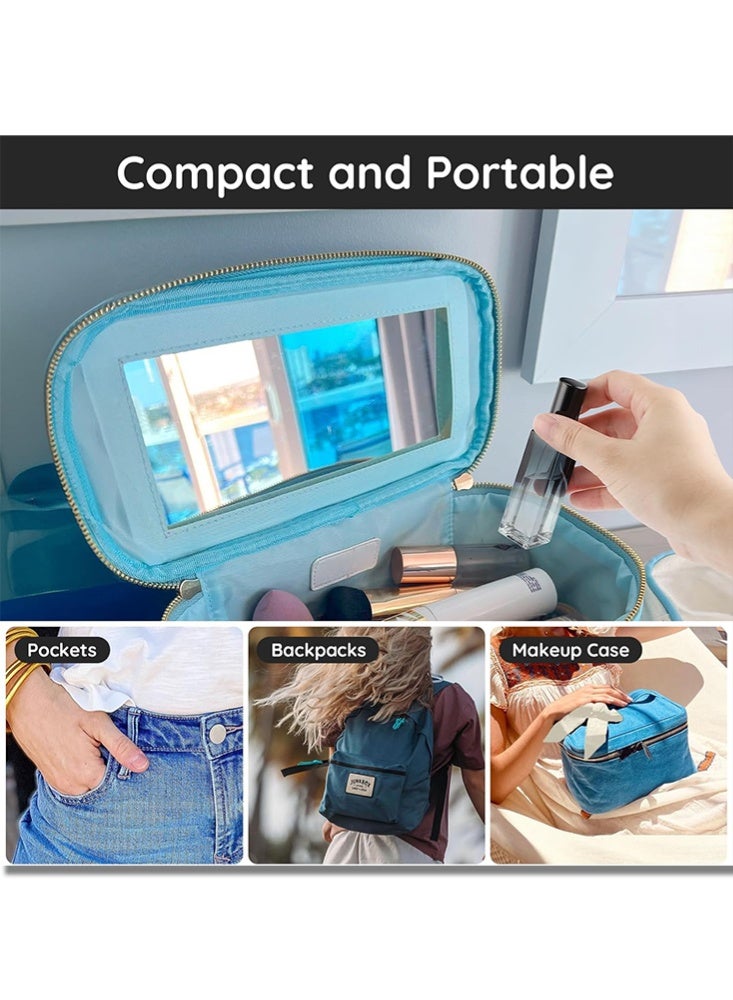 ساني بخاخ عطر للسفر سعة 20 مل، زجاجتان عطر محمولتان قابلتان لإعادة التعبئة، زجاجات رذاذ زجاجية فارغة لتوزيع مستحضرات التجميل كولونيا، زجاجة بخاخ عينة رذاذ ناعم للسفر - Image 5