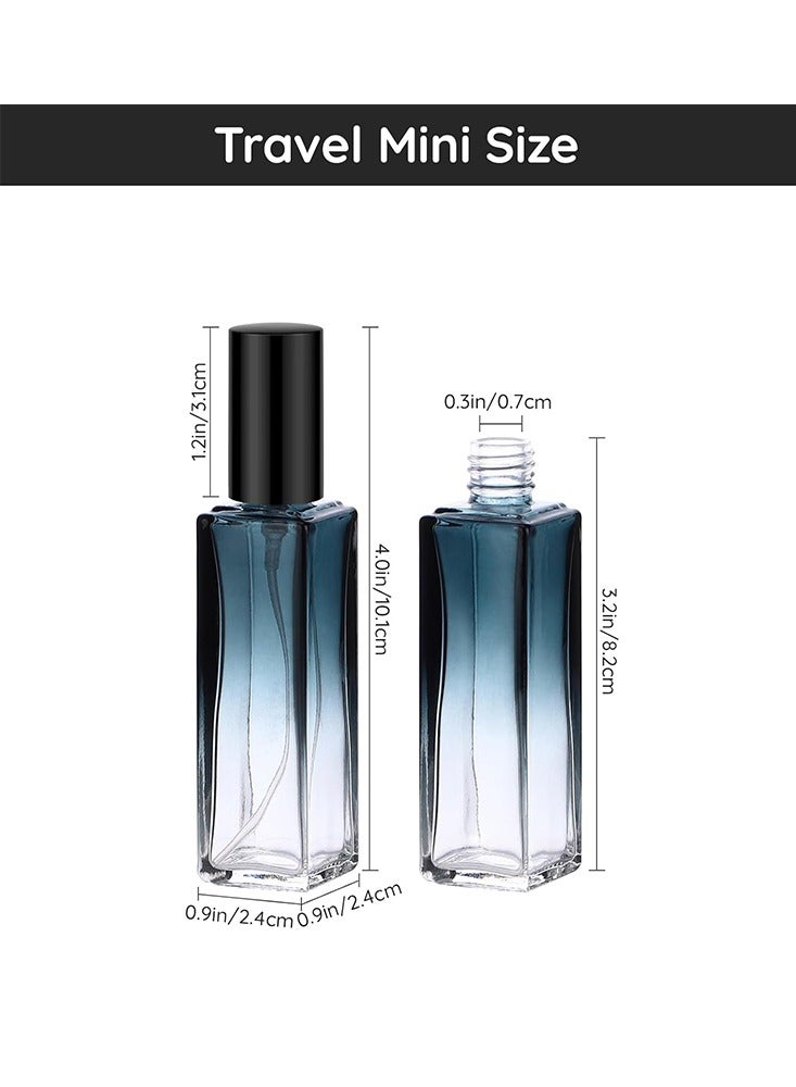 ساني بخاخ عطر للسفر سعة 20 مل، زجاجتان عطر محمولتان قابلتان لإعادة التعبئة، زجاجات رذاذ زجاجية فارغة لتوزيع مستحضرات التجميل كولونيا، زجاجة بخاخ عينة رذاذ ناعم للسفر - Image 2