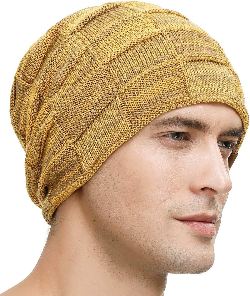 Vgogfly Slouchy Beanie for Men Winter Hats for Guys Cool Beanies Mens Lined Knit Warm Thick Skully Stocking Binie Hat - Image 2