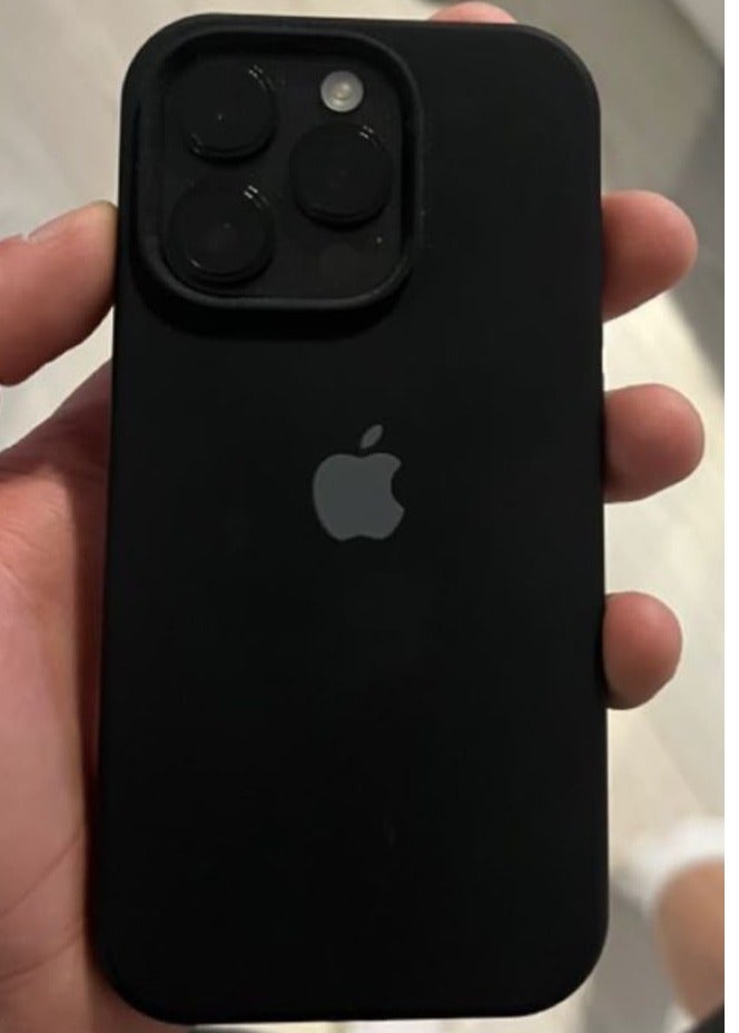 Silicone Case for iPhone 16 Pro – Soft-Touch Shockproof Slim Protective Cover with Soft Inner Lining, Camera Protection & Anti-Slip Grip -Black - Image 2