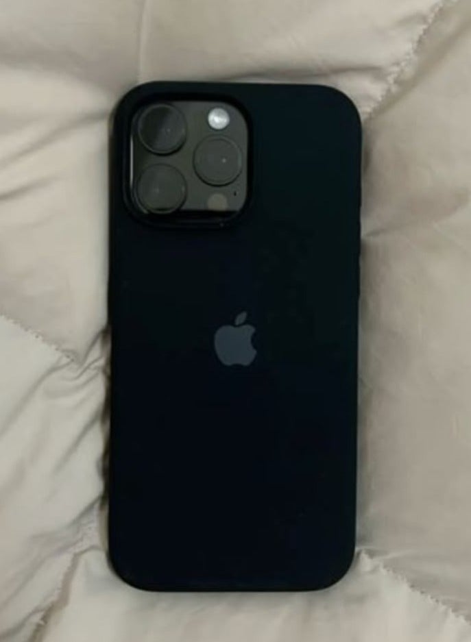 Silicone Case for iPhone 16 Pro – Soft-Touch Shockproof Slim Protective Cover with Soft Inner Lining, Camera Protection & Anti-Slip Grip -Black - Image 1