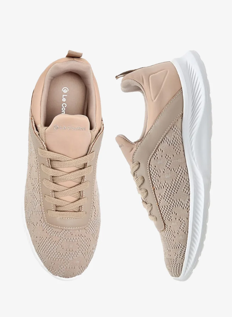Le Confort Women Mesh Sports Shoes with Lace-Up Closure