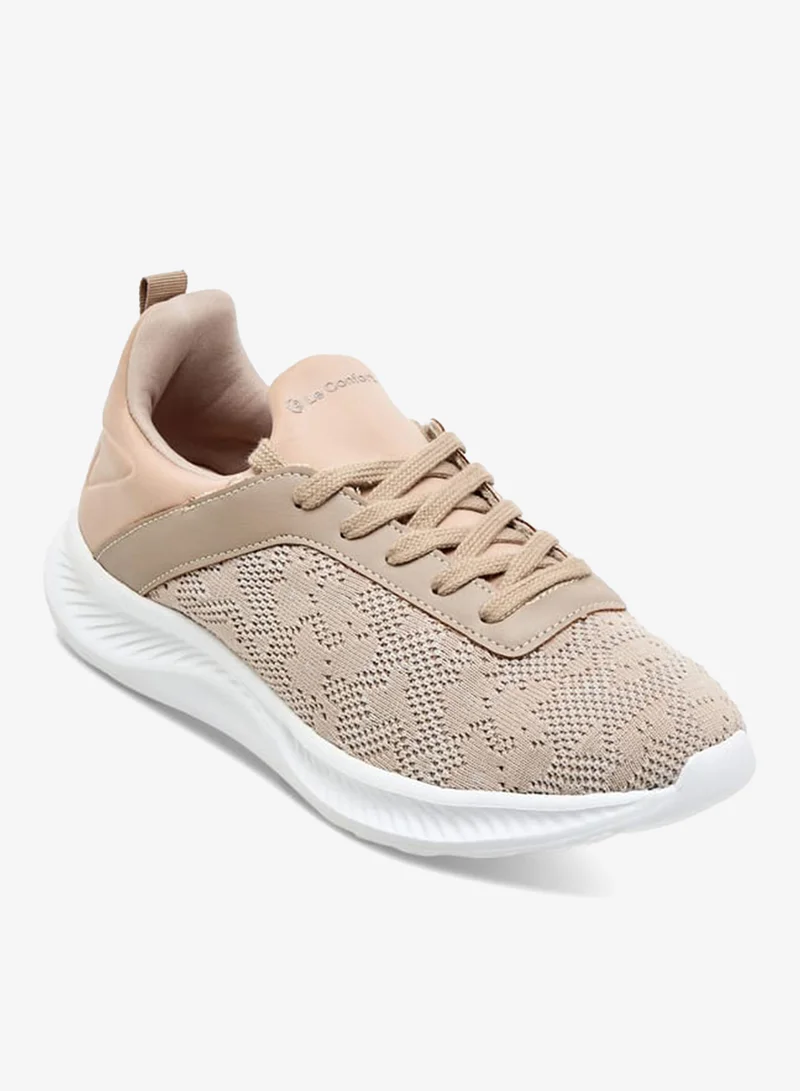 Le Confort Women Mesh Sports Shoes with Lace-Up Closure