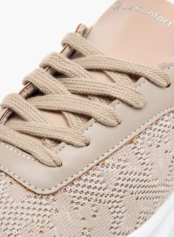 Le Confort Women Mesh Sports Shoes with Lace-Up Closure