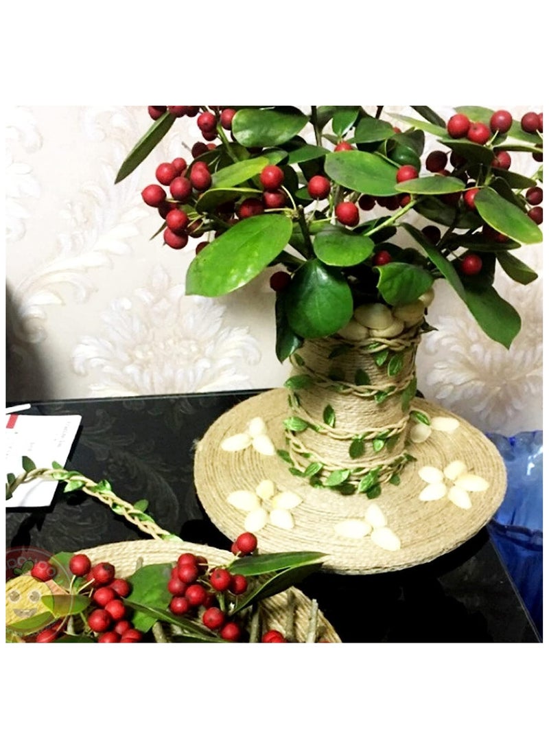 2 Rolls Craft 10M Artificial Vine Fake Foliage Leaf Plant Garland Rustic Wedding Home Decor - Image 5