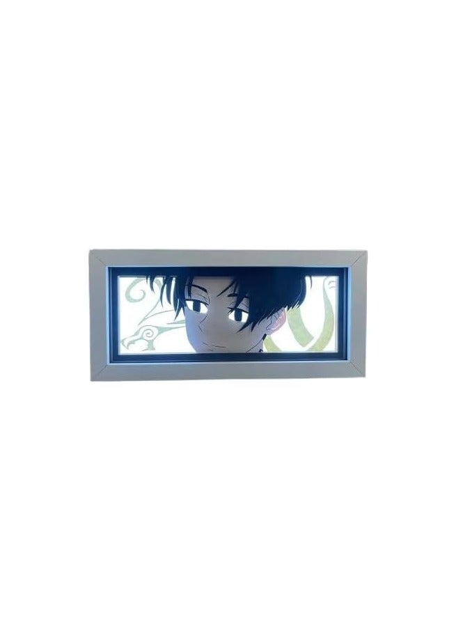 بلاك صندوق إضاءة LED للأنمي، إضاءة متعددة الألوان RGB، مصباح طاولة لعشاق الأنمي، ضوء ليلي لتزيين الغرفة، ديكور مكتبي للأنمي. - Image 1