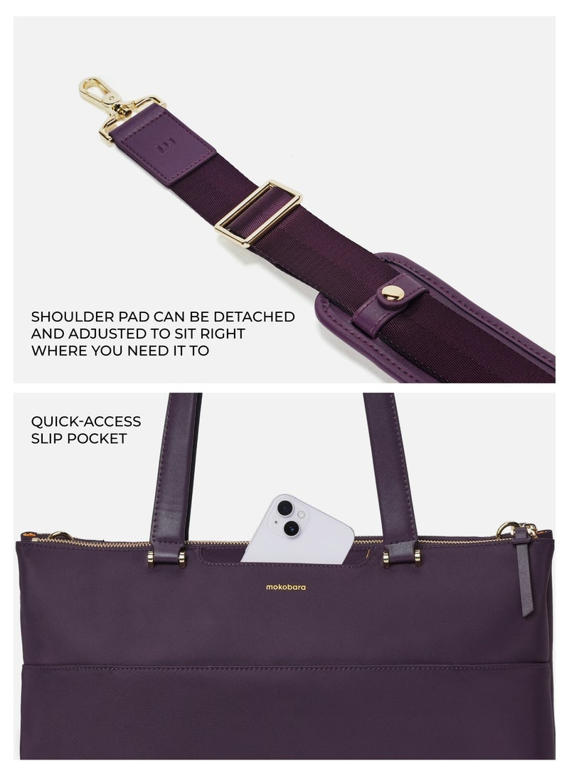 Mokobara The Bliss Tote - Vegan Leather, Plot Twist, Purple - Image 5