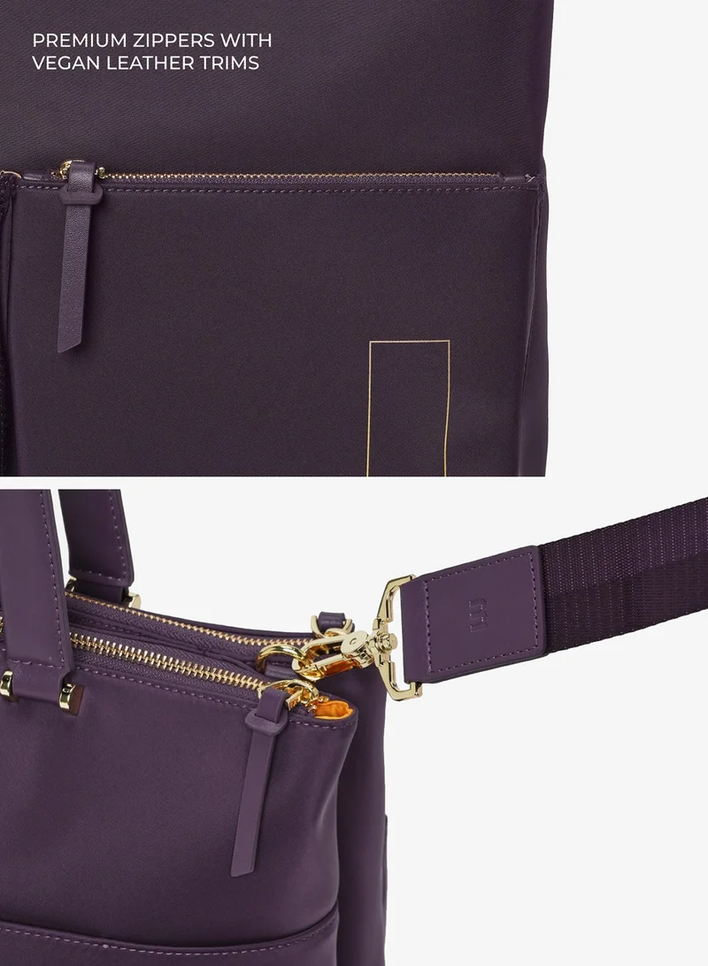 Mokobara Plot Twist The Bliss Tote - Vegan Leather, Plot Twist, Purple for Women | Best Price UAE
