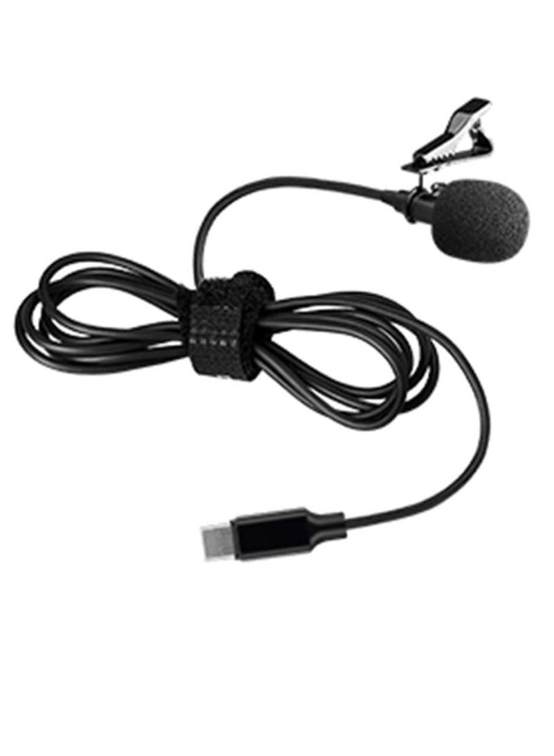 Clip Microphone for Smartphones – Type-C Omnidirectional Mini Condenser External Mic - Image 1