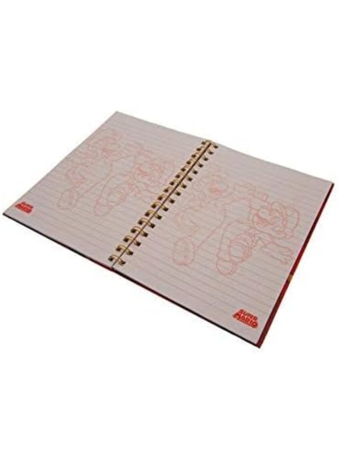 Pyramid Red Printed Notebook Gold Spiral - Image 3