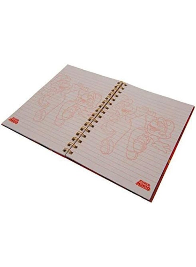 Pyramid Red Printed Notebook Gold Spiral - Image 5