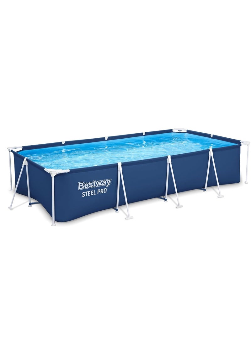 Bestway Metal Frame Round Blue Swimming Pool 300*201*66cm For 3-5 People  - Image 1