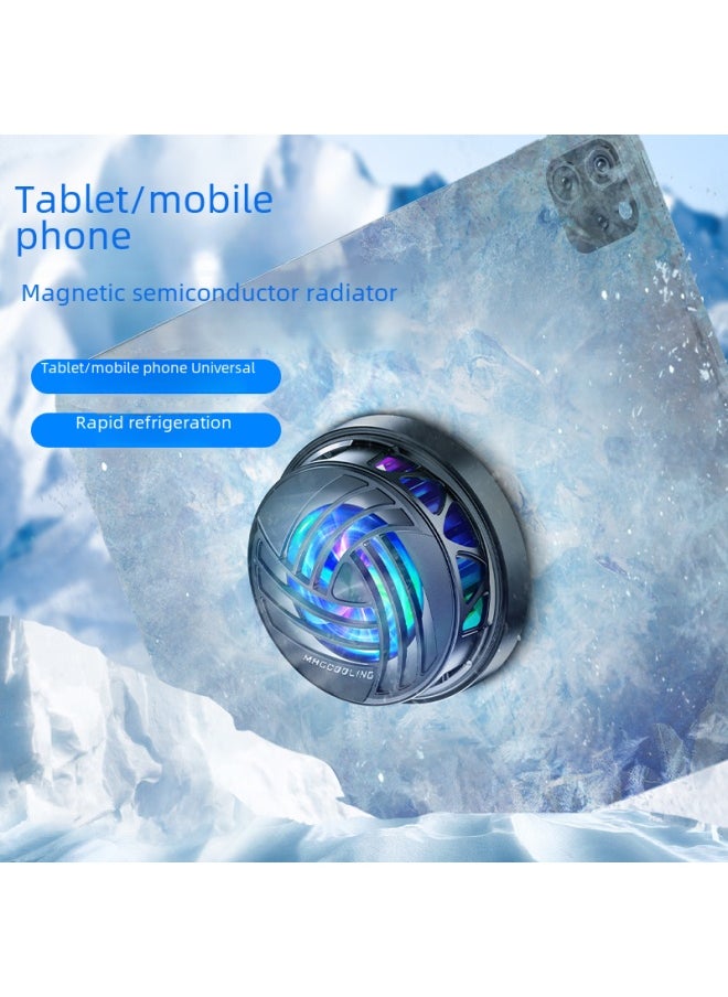 Generic - Phone Cooler Semi-conductor Refrigeration Magnetic Suction Flat Panel Cooling Back Clip Digital Display Temperature Control-Product Color:K13 Icing | Ai Intelligent Temperature Control 4-level Adjustment | Digital Display [clips Need To Be Purchased Separately] - Image 1