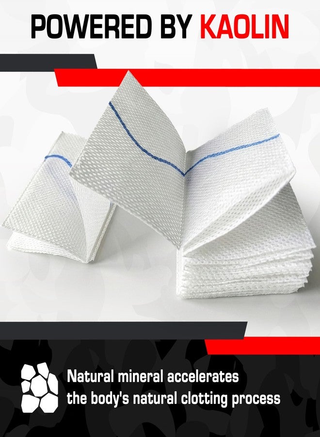 MediTac Kaolin Hemostatic Combat Gauze 3” x 12.5 Ft Flexible Z Fold Wound Packing Gauze for Stop the Bleed Trauma Kits First Aid Emergency Medical Supplies 2-Pack - Image 4