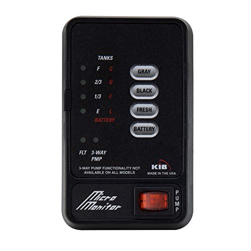 RecPro لوحة مراقبة خزان RV من RecPro M21 | بديل KIB | لوحة فقط | مستشعر مستوى المياه العذبة أو خزان الاحتفاظ (أسود) - Image 3