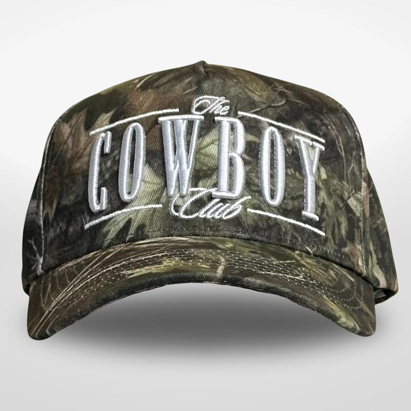 CITRUSY Vintage Western Trucker Hat | Men & Women | Embroidered Trendy Caps | Country Cute Hats for Cowgirls & Cowboys | Camo Denim Cotton Styles | Snapback Hat (Cowboy Club | Camo) - Image 2
