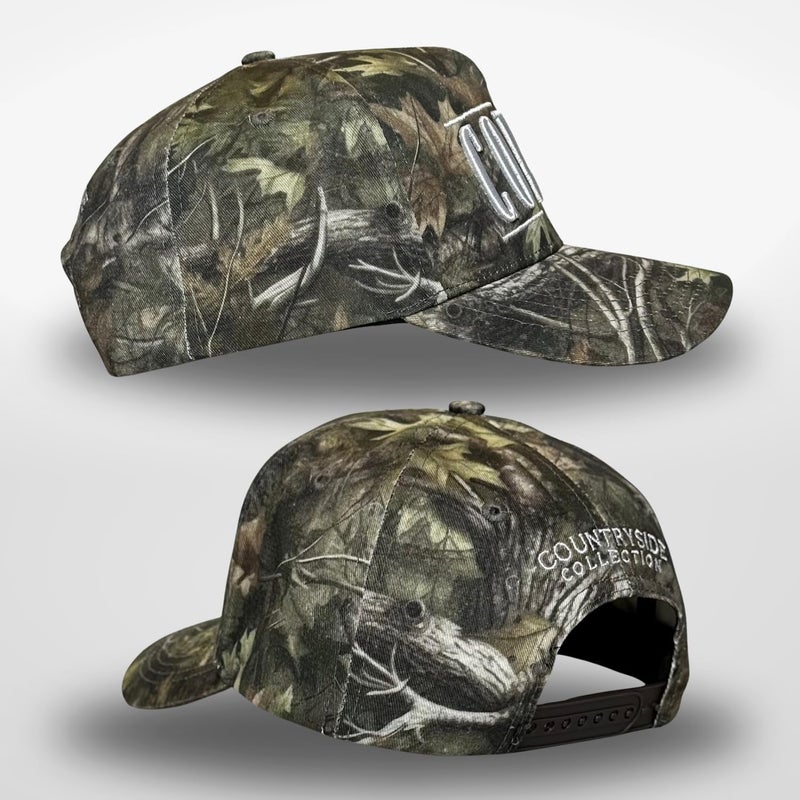 CITRUSY Vintage Western Trucker Hat | Men & Women | Embroidered Trendy Caps | Country Cute Hats for Cowgirls & Cowboys | Camo Denim Cotton Styles | Snapback Hat (Cowboy Club | Camo) - Image 3