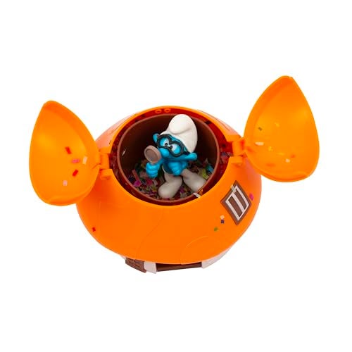 Giochi Preziosi جيوكي بريزيوسي السنافر - سنفور مع كلاب رباعية الأرجل، 5.5 سم وبيته السنفوري ذو السقف البرتقالي، آلية قابلة للشحن وتأثير مفاجئ، للأطفال من 3 سنوات - Image 2