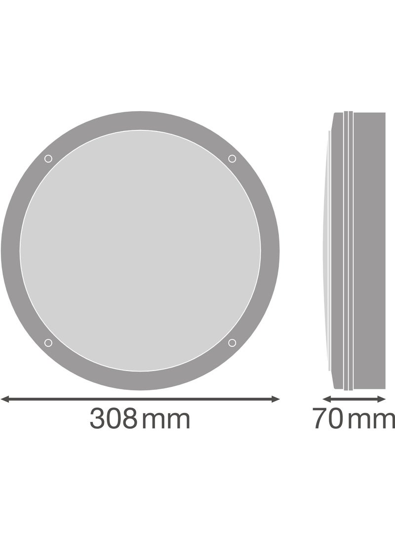 OSRAM Ledvance IP65 Bulkhead 20 Watts 6500k Day Light, Black Round - Image 4