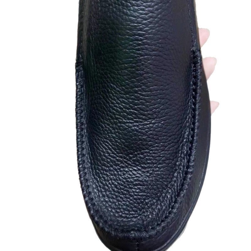 G Special Deal First Layer Cowhide Leather Shoes Men'S Soft Leather Pick Up Broken Code Men'S Shoes Men'S Leather Shoes Genuine Leather Middle-Aged Dad - Image 5