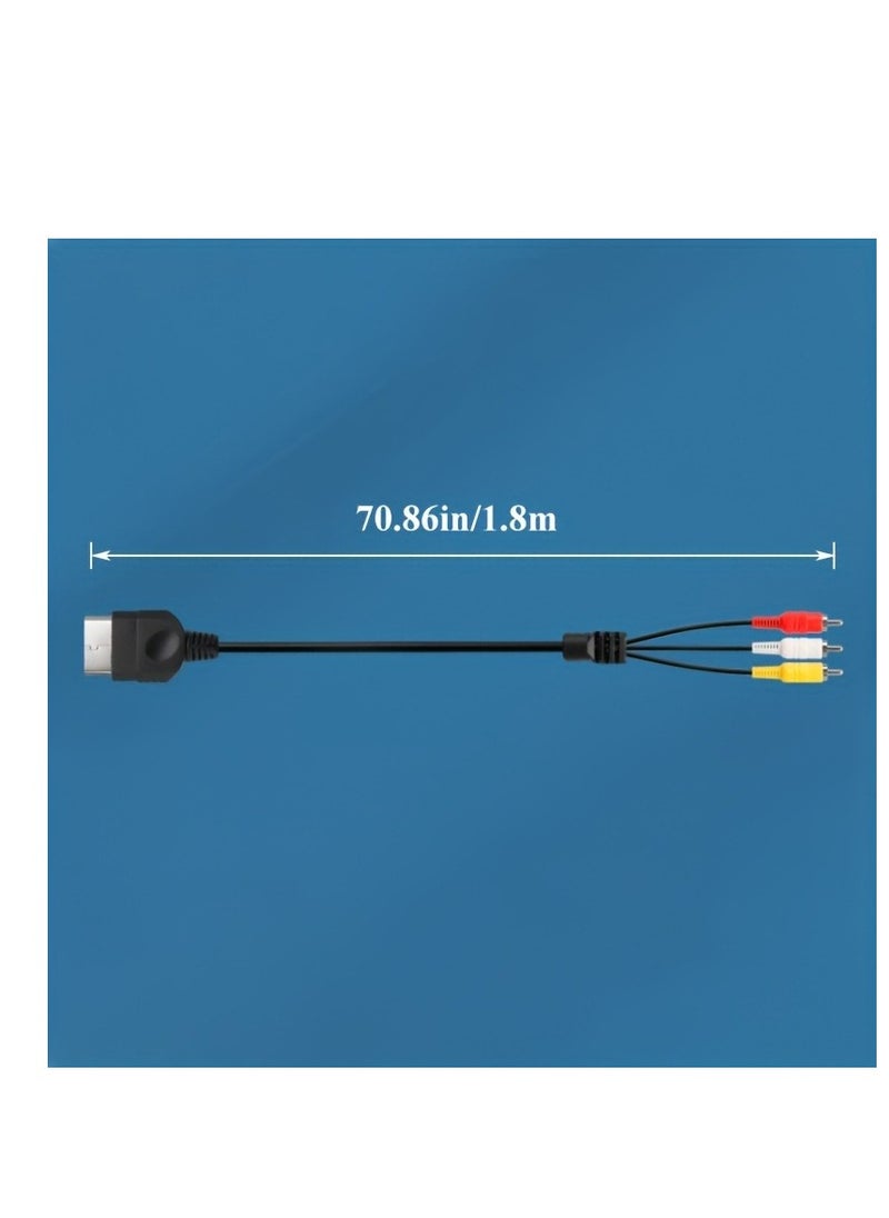 Generic - Premium RCA Composite Audio/Video Cable for Original Microsoft Xbox Gen 1 - Enjoy High-Quality Gaming! - Image 1