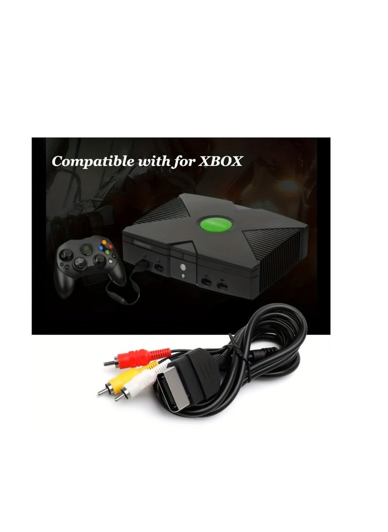 Generic - Premium RCA Composite Audio/Video Cable for Original Microsoft Xbox Gen 1 - Enjoy High-Quality Gaming! - Image 1