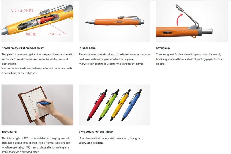 Tombow تومبو Airpress قلم إعادة تعبئة، أسود، عبوة 1 - Image 4