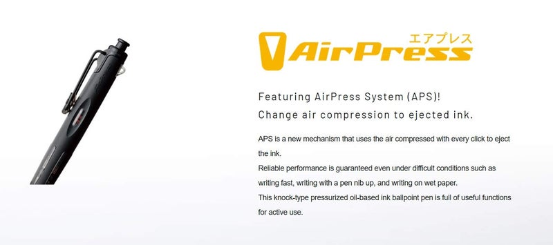 Tombow تومبو Airpress قلم إعادة تعبئة، أسود، عبوة 1 - Image 3