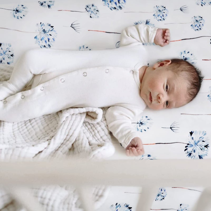 GRSSDER Pack n Play Sheets Fitted 2 Pack, Stretchy Ultra Soft Jersey Knit Pack and Play Sheets, Universal Fitted Portable/Mini Crib Mattresses Snug and Safe, Stylish Pattern for Boy and Girl - Image 3