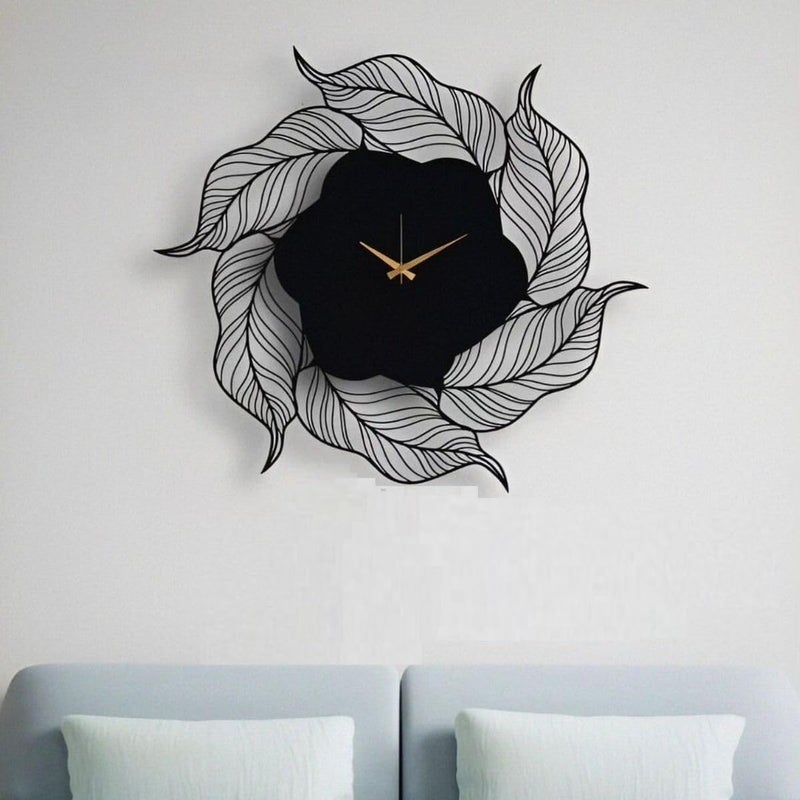 Saifix Metal Wall Clock for Living Room Stylish Latest Modern | Unique Analog Wall Clock for Drawing Room, Bedroom, Hall, Kitchen | Modern Wall Watch for Office Room Décor(40 cm, 02) - Image 5